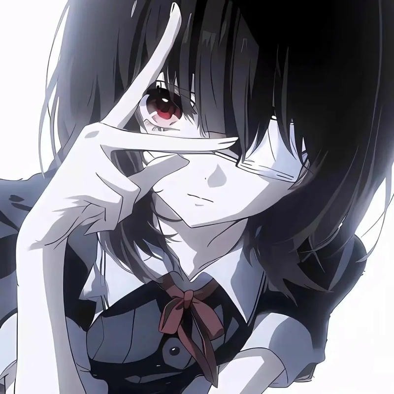 Hình ảnh anime nữ ngầu đường nét sắc nét nổi bật