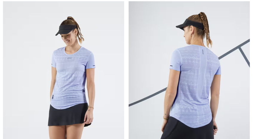 Set áo tank top xanh và váy thể thao đen