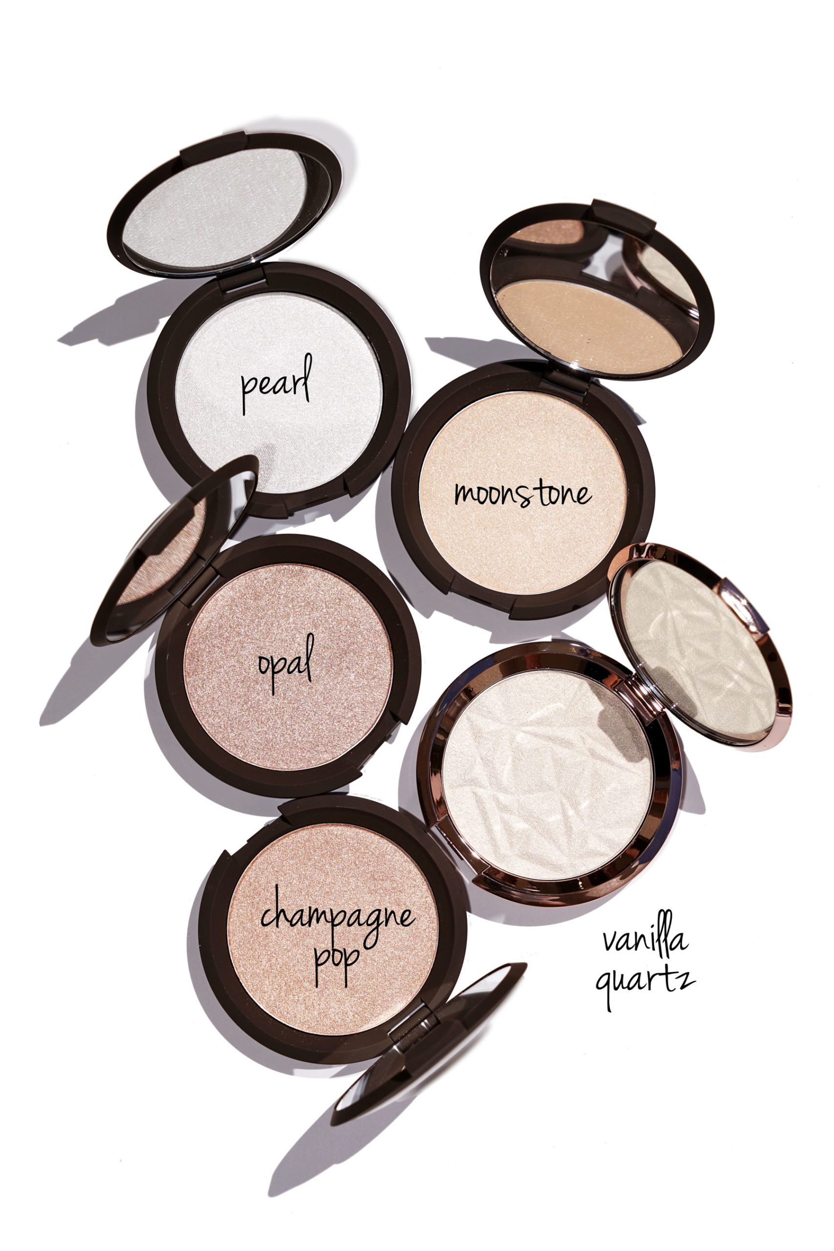 Pearl, Moonstone, Vanilla Quartz, Champagne Pop and Opal
