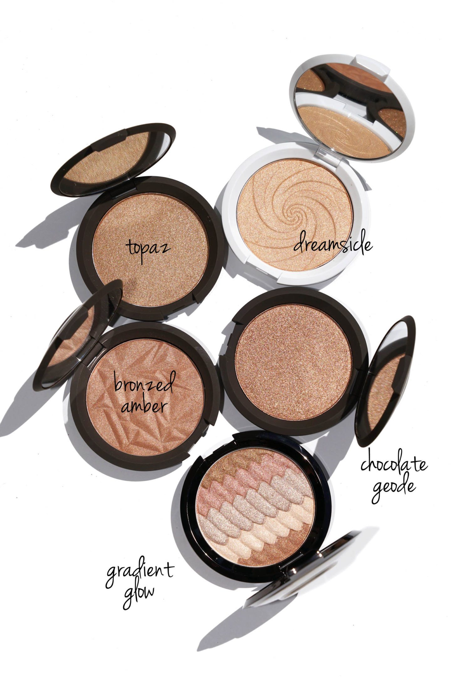 Becca Shimmering Skin Perfector swatches + beauty looks