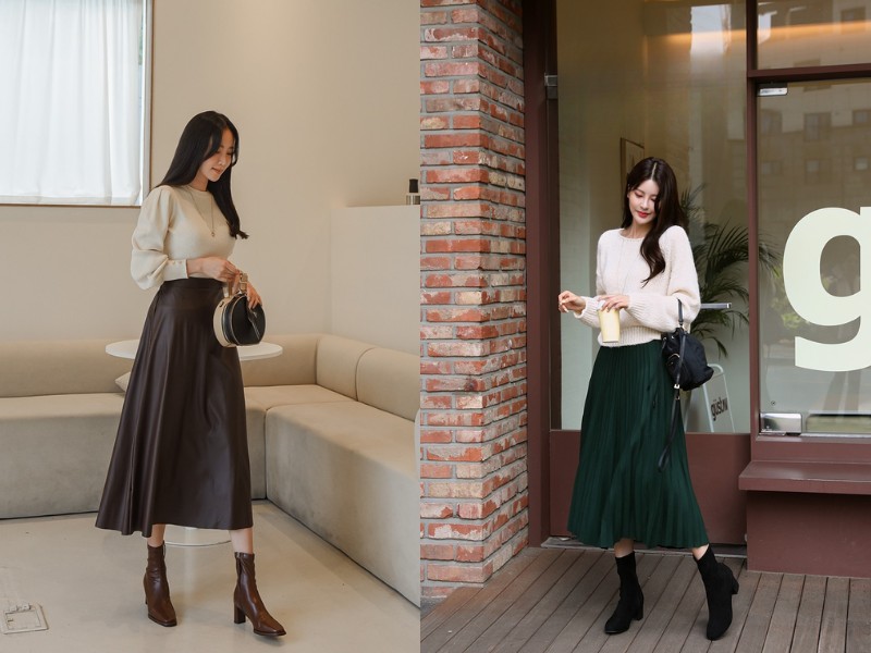 chân váy tầng dài phối áo gì