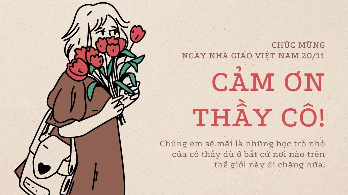Lời chúc 20/11 ý nghĩa theo môn học - môn Văn