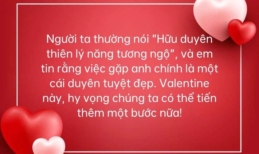 Lời chúc 14/2 crush kèm thành ngữ hay