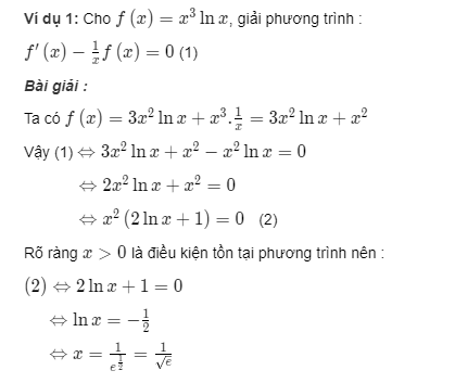 đạo hàm log