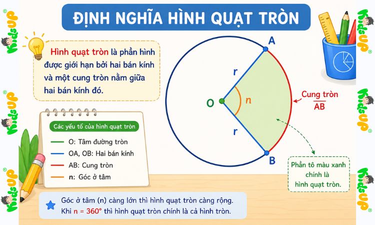 Hiểu đúng về hình quạt tròn