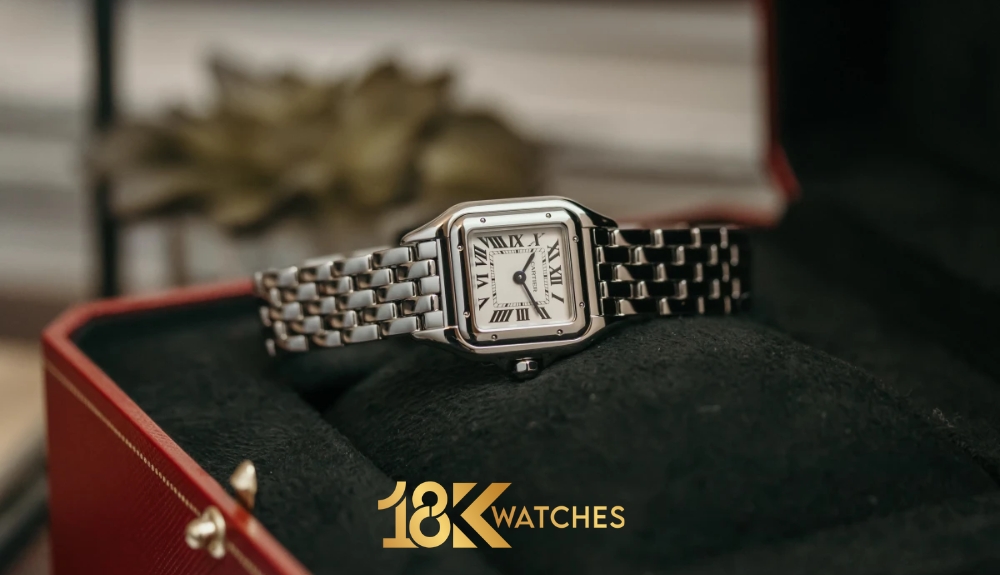 Mẫu đồng hồ Cartier nữ mặt vuông Panthere WSPN0006