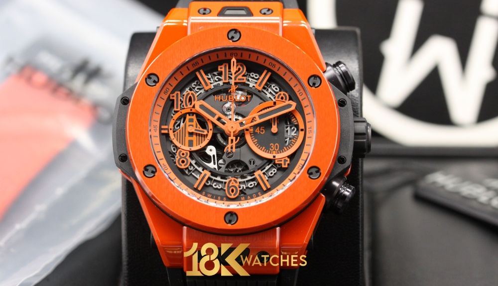 Mẫu đồng hồ Hublot lộ cơ San Francisco 411.CU.6610.RX.HSF21 có giá bán 22.500 USD
