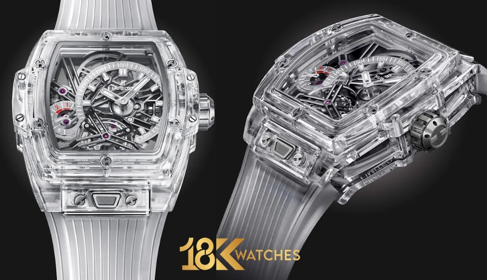 Mẫu Hublot Spirit Of Big Bang Sapphire 645.JX.5120.RT gây ấn tượng ngay từ ánh nhìn đầu tiên với thiết kế skeleton