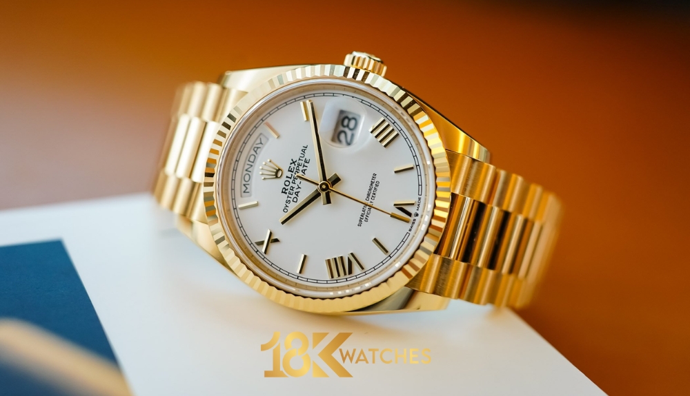Dòng sản phẩm Rolex Day-Date luôn được gắn liền với hình ảnh quyền lực và đẳng cấp