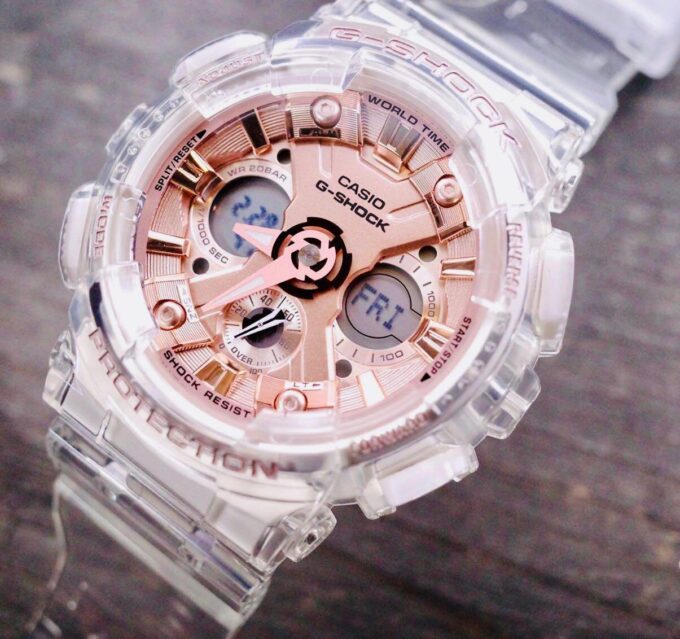 Đồng hồ G-Shock nữ màu trắng GMAS120SR-7A