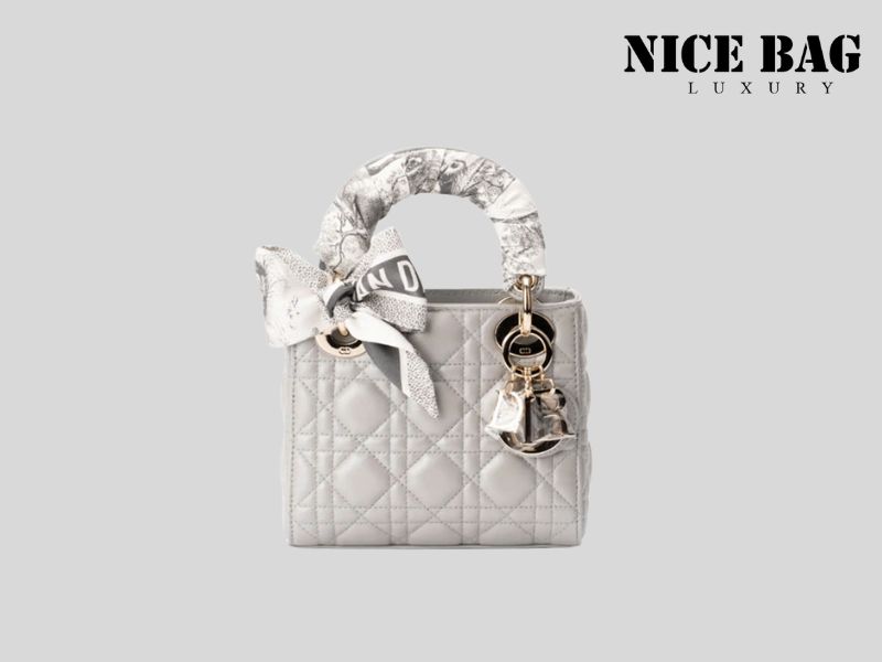 Túi xách dòng Lady Dior của nhà mốt Dior có thiết kế thanh lịch phù hợp với mọi outfit