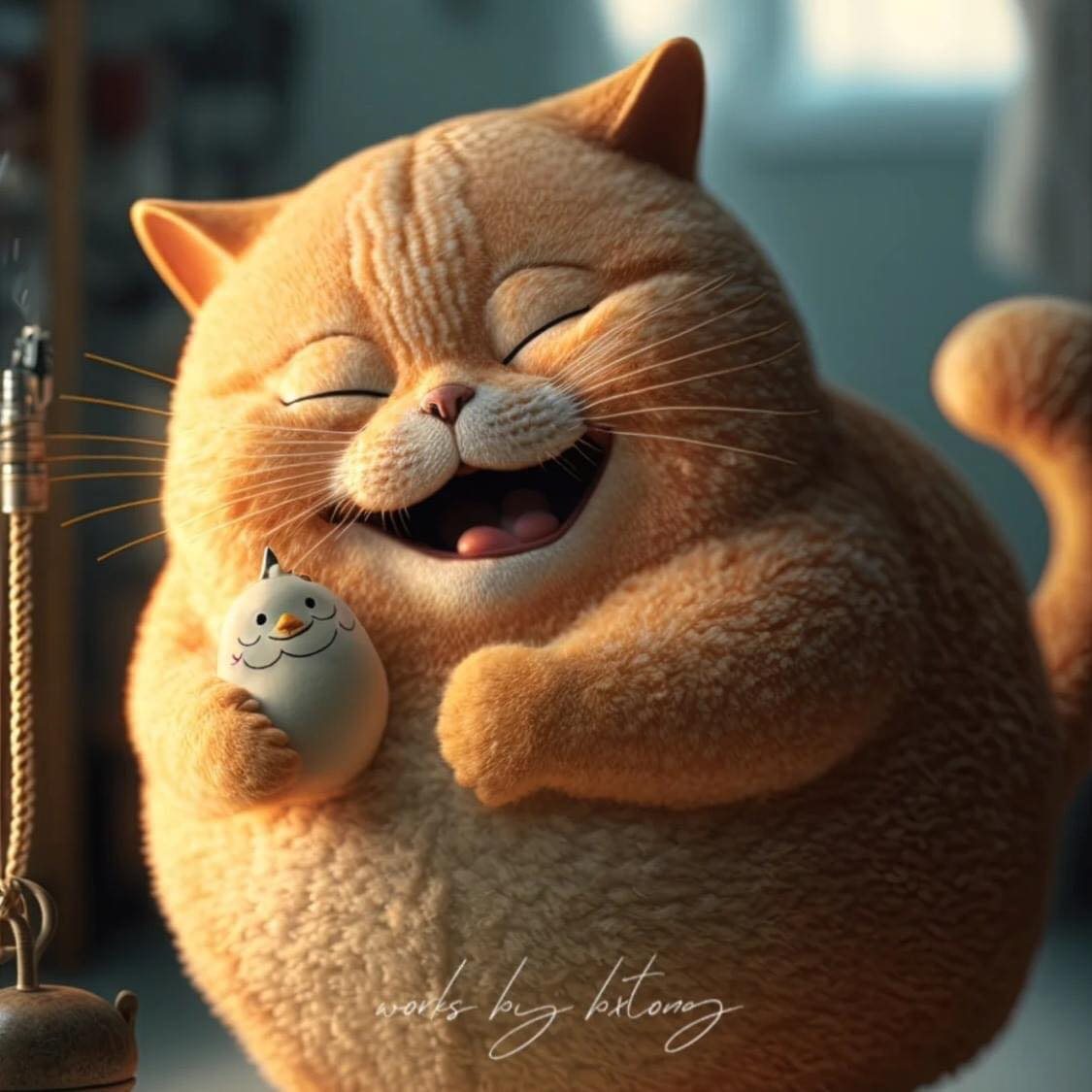 Tải miễn phí bộ hình nền mèo 3D siêu dễ thương 2023