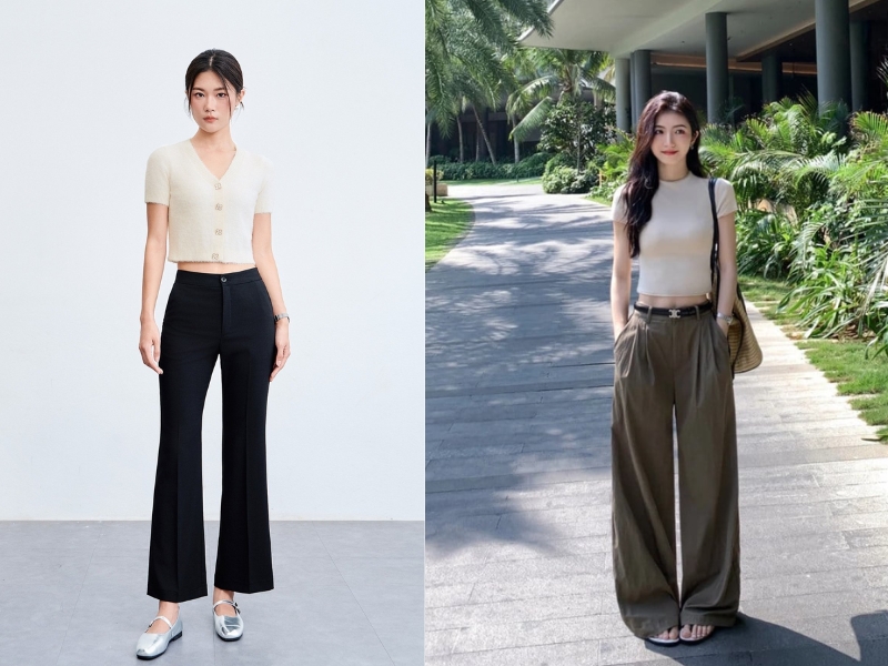 cách phối đồ cho người lưng dài chân ngắn nữ