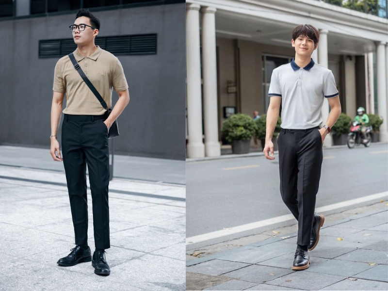 cách phối đồ cho người lưng dài chân ngắn nam