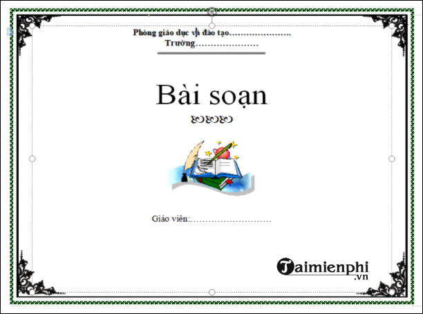 Mau bia giao an dep