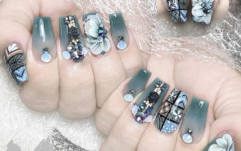 mẫu nail chụp ảnh cưới