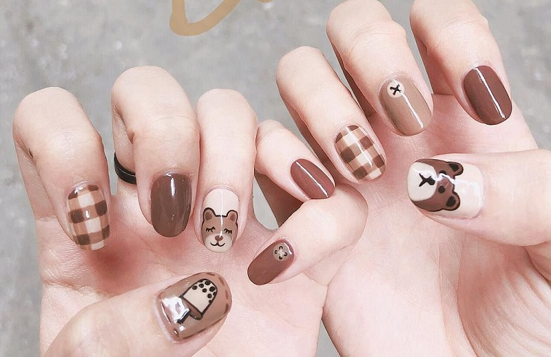 mẫu nail chụp ảnh cưới