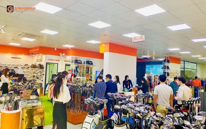 Hệ thống showroom GolfGroup với đa dạng sản phẩm cho golf thủ lựa chọn