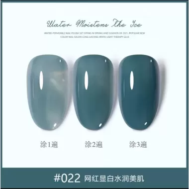 Aurelia Sơn thạch xanh ngọc bích nail, sơn gel xanh ngọc sơn móng tay mã D21