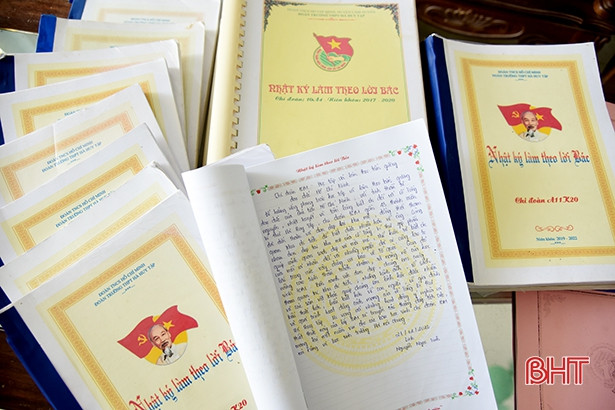 Viết “Nhật ký làm theo lời Bác”, học sinh Hà Tĩnh nhân lên nghìn việc tốt