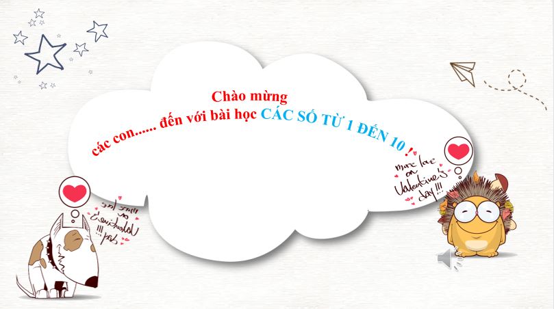 PowerPoint cho bé học các số từ 1 - 10