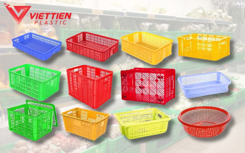 Các loại rổ nhựa được ứng dụng rộng rãi hiện nay