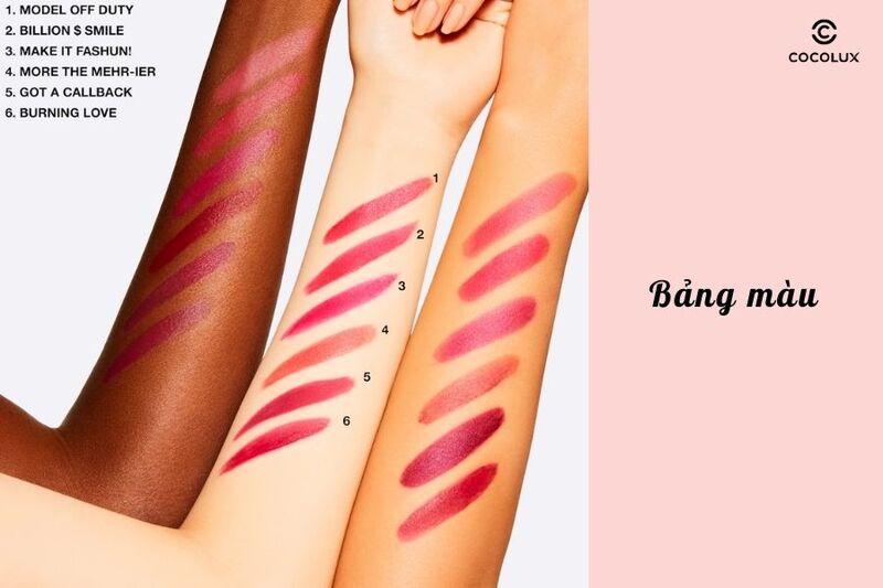 Một số màu son của son kem MAC Powder Kiss Liquid Lipcolour