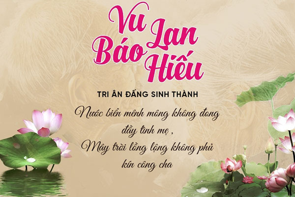 Thiệp Vu Lan báo hiếu