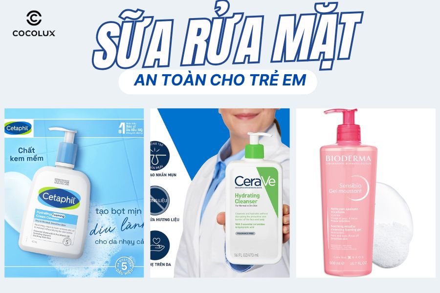sữa rửa mặt dành cho trẻ em