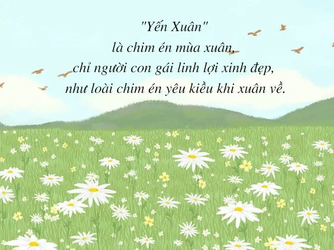 Ý nghĩa tên Xuân và tên đệm, biệt danh hay cho người tên Xuân 6