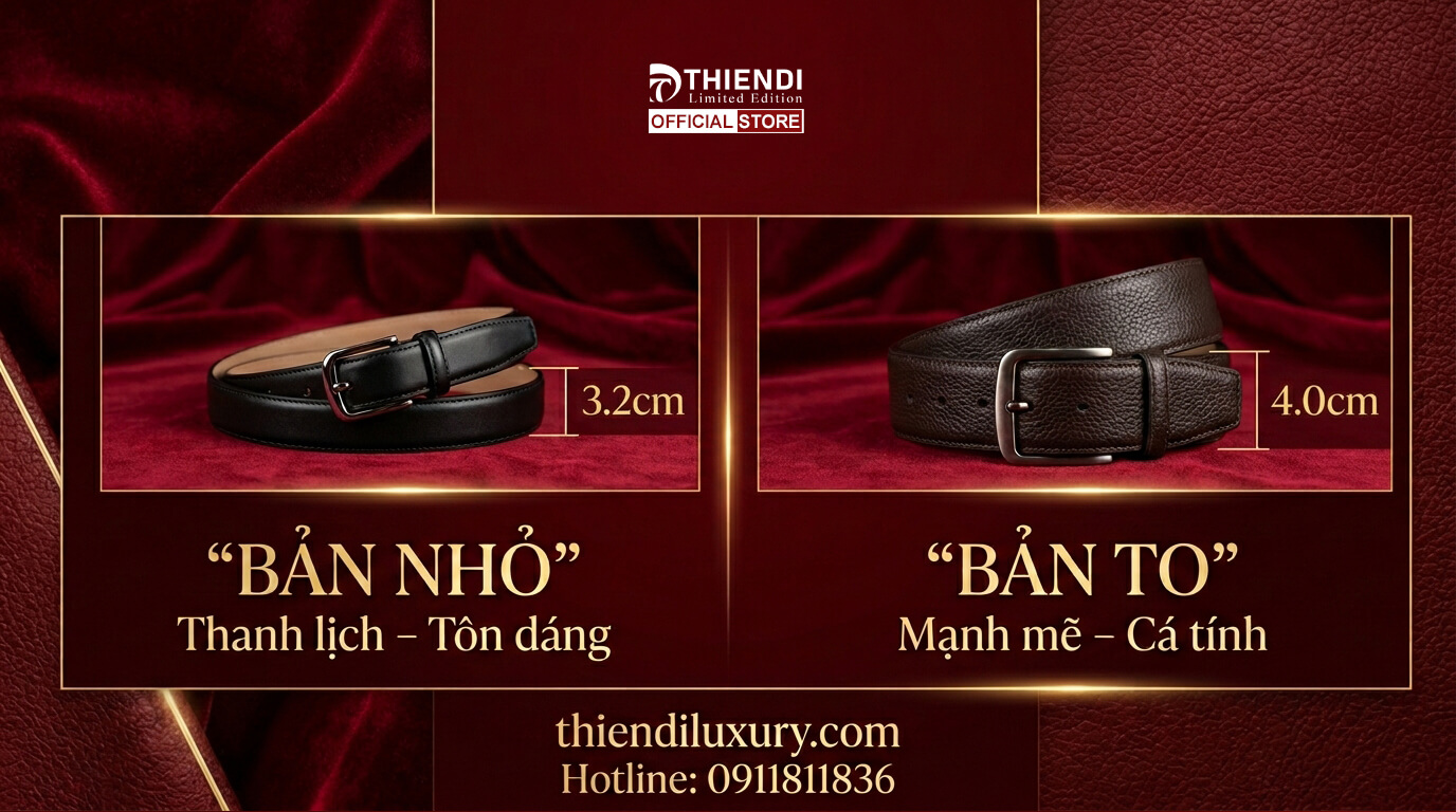 Cách Chọn Dây Nịt Bản Nhỏ Cho Nam Giới Phù Hợp Nhất