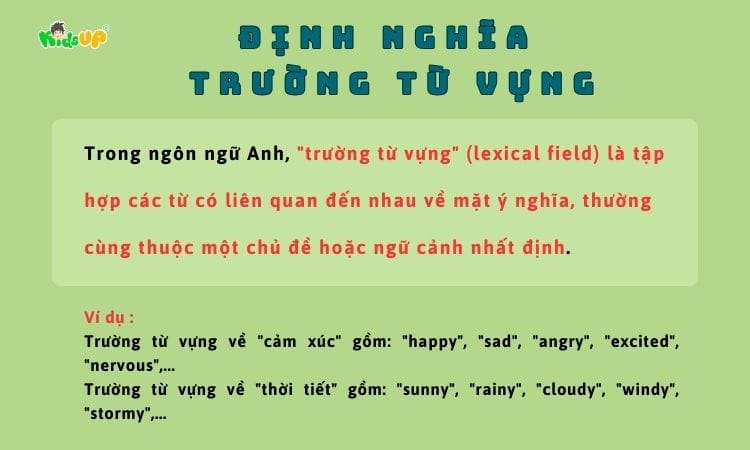 Cách áp dụng trường từ vựng đơn giản