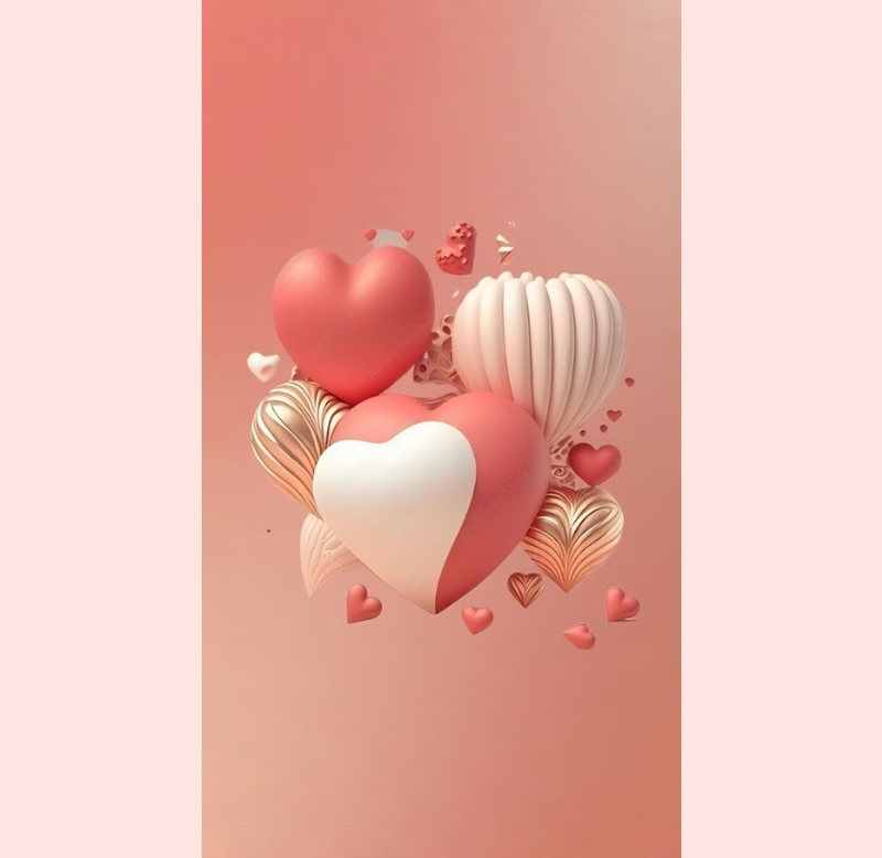 Hình nền trái tim ngọt ngào cho điện thoại