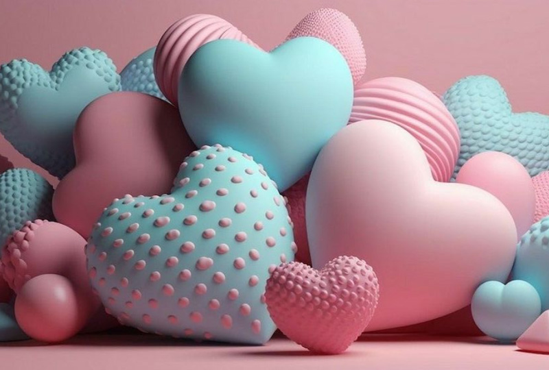 Hình nền trái tim 3D không thể bỏ qua