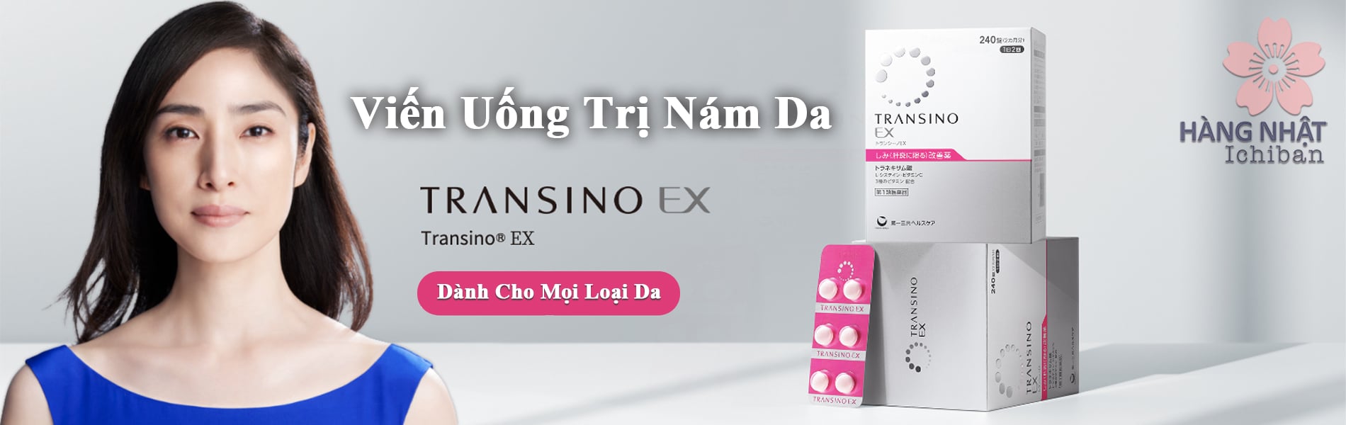 Viên Trị Nám Da Transino EX - Chống Nám Hiệu Quả, An Toàn