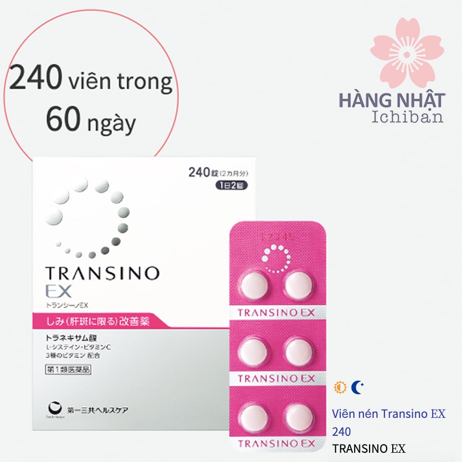 Viên Trị Nám Da Transino EX - Chống Nám Hiệu Quả, An Toàn