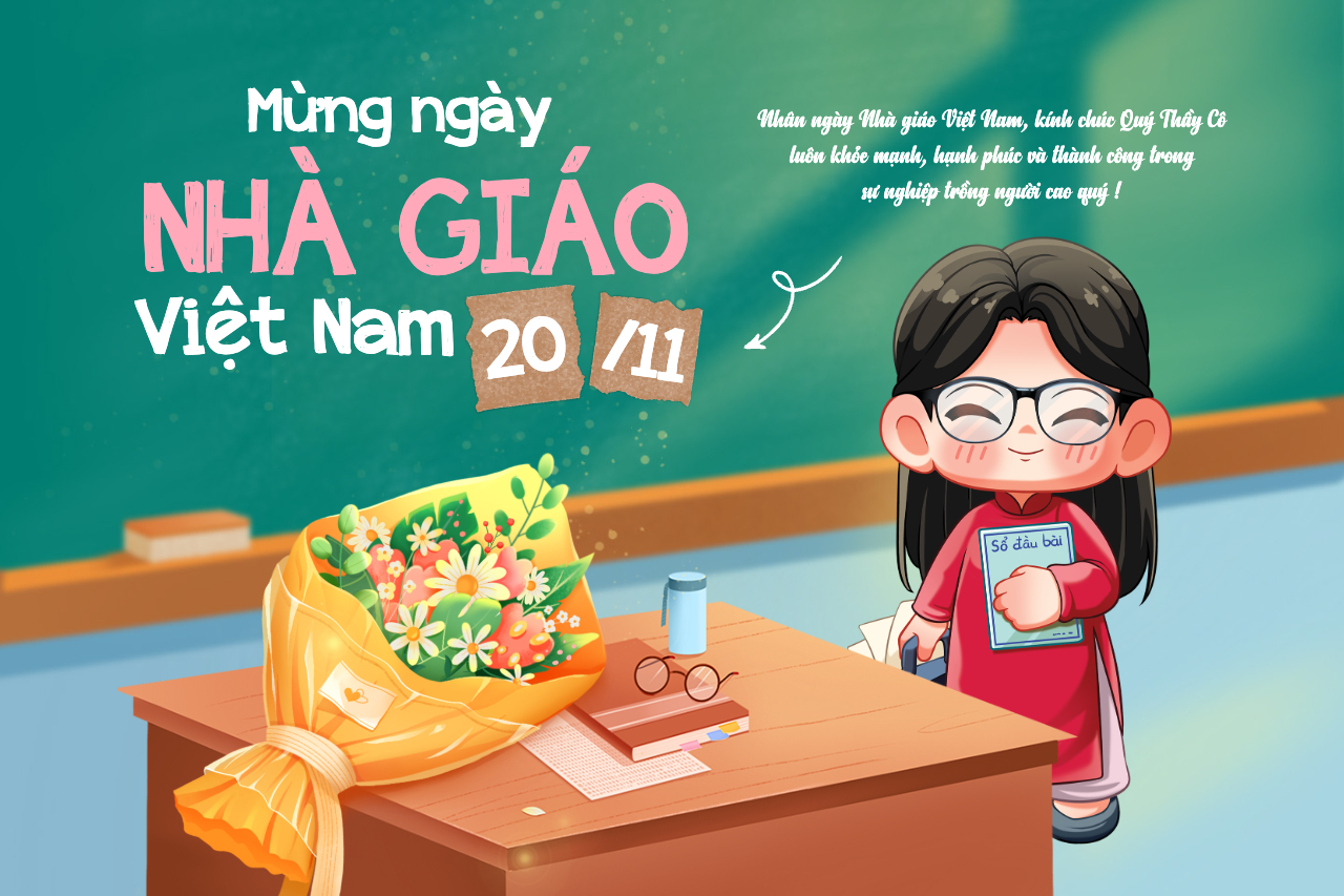 Hình ảnh, đồ hoạ chúc mừng ngày 20/11 Nhà giáo Việt Nam đẹp, ý nghĩa được vẽ tay độc quyền bởi Penci