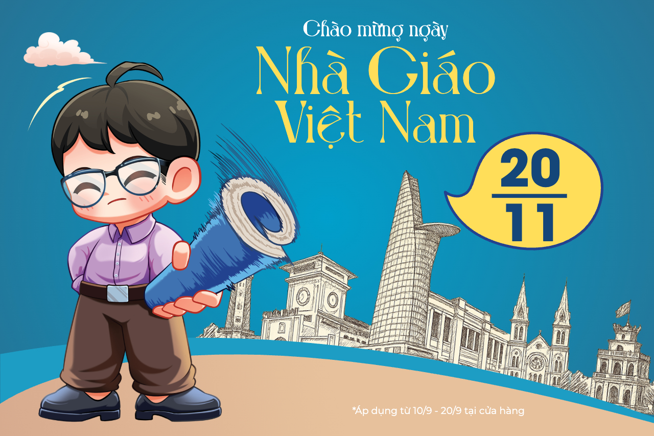 Hình ảnh, đồ hoạ chúc mừng ngày 20/11 Nhà giáo Việt Nam đẹp, ý nghĩa được vẽ tay độc quyền bởi Penci