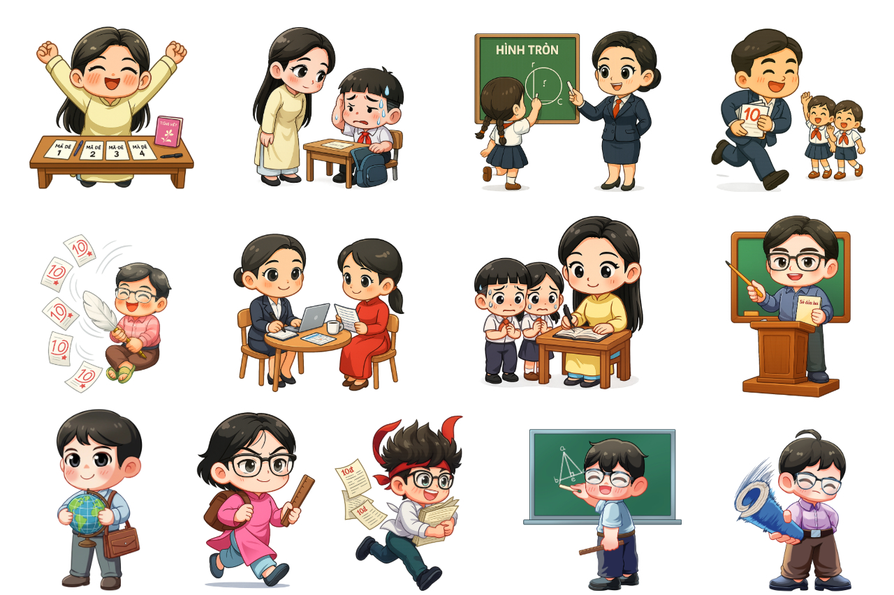 Hình ảnh, đồ hoạ chúc mừng ngày 20/11 Nhà giáo Việt Nam đẹp, ý nghĩa được vẽ tay độc quyền bởi Penci
