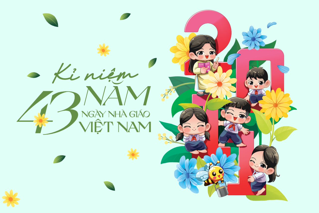 Hình ảnh, đồ hoạ chúc mừng ngày 20/11 Nhà giáo Việt Nam đẹp, ý nghĩa được vẽ tay độc quyền bởi Penci