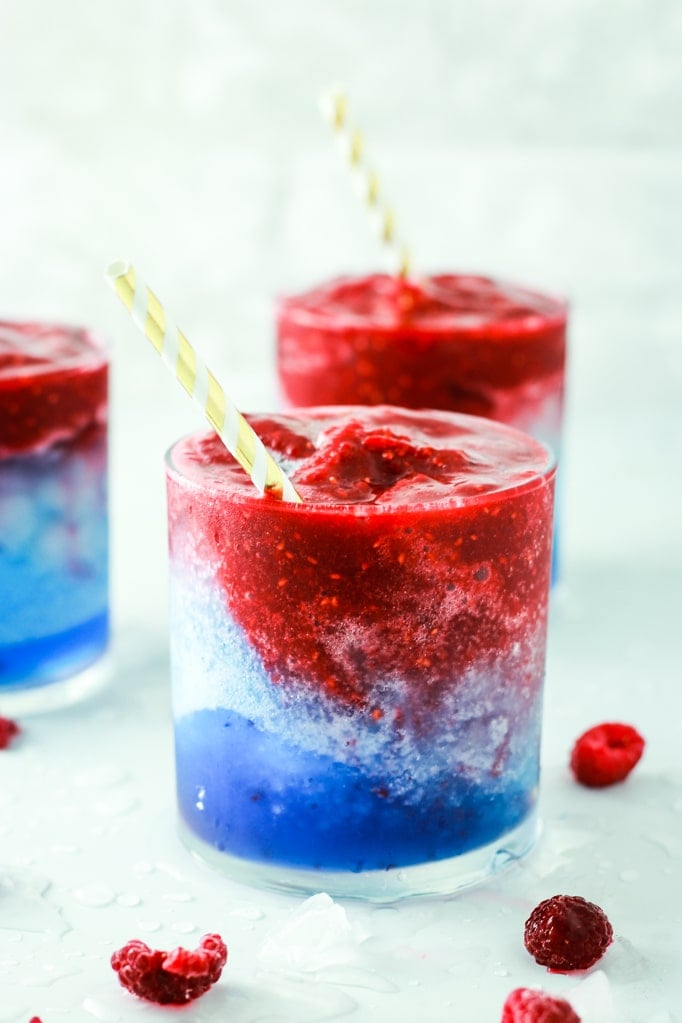 3 Red White And Blue Frozen Sangrias