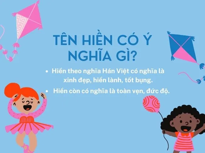 Ý nghĩa, chữ ký tên Hiền và những biệt danh thú vị 1