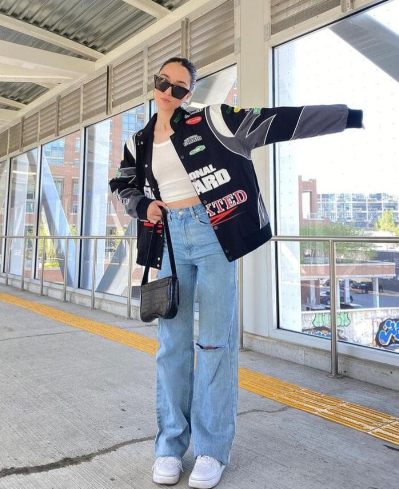 Cách Phối Đồ Với Áo Bomber Nữ