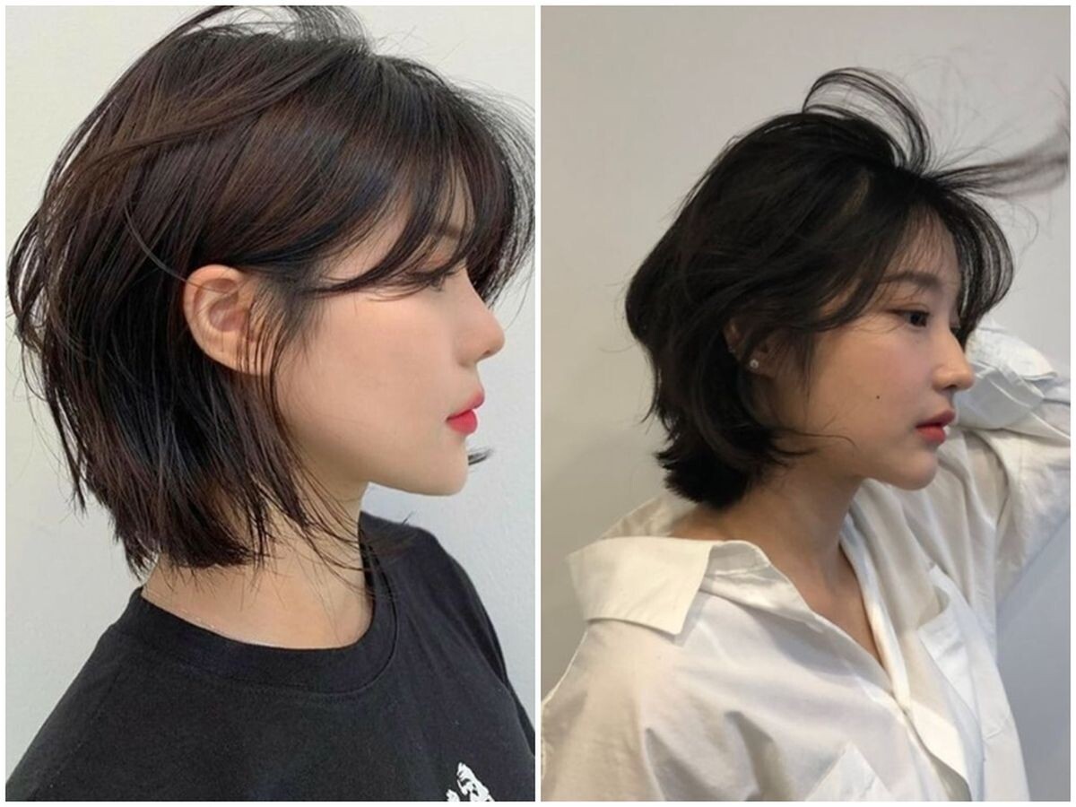 Tóc ngắn mullet nữ