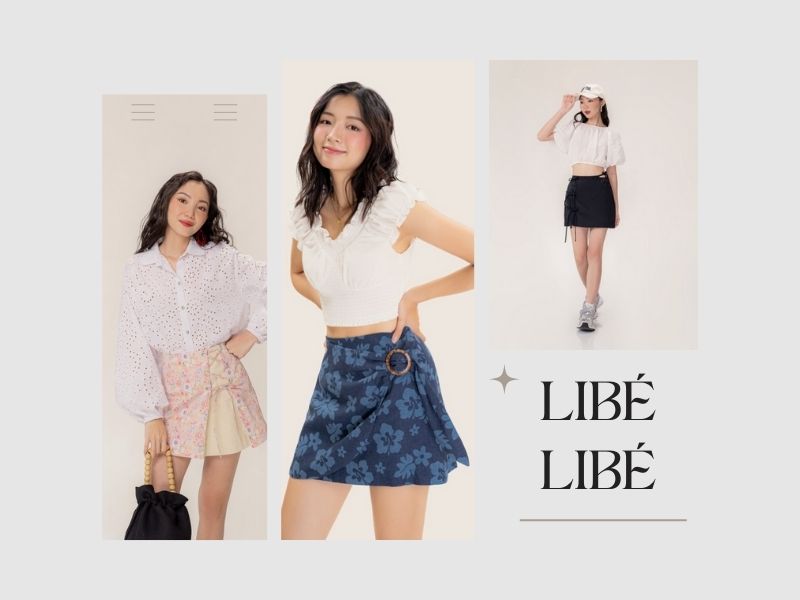 Các mẫu chân váy của shop thời trang LIBÉ