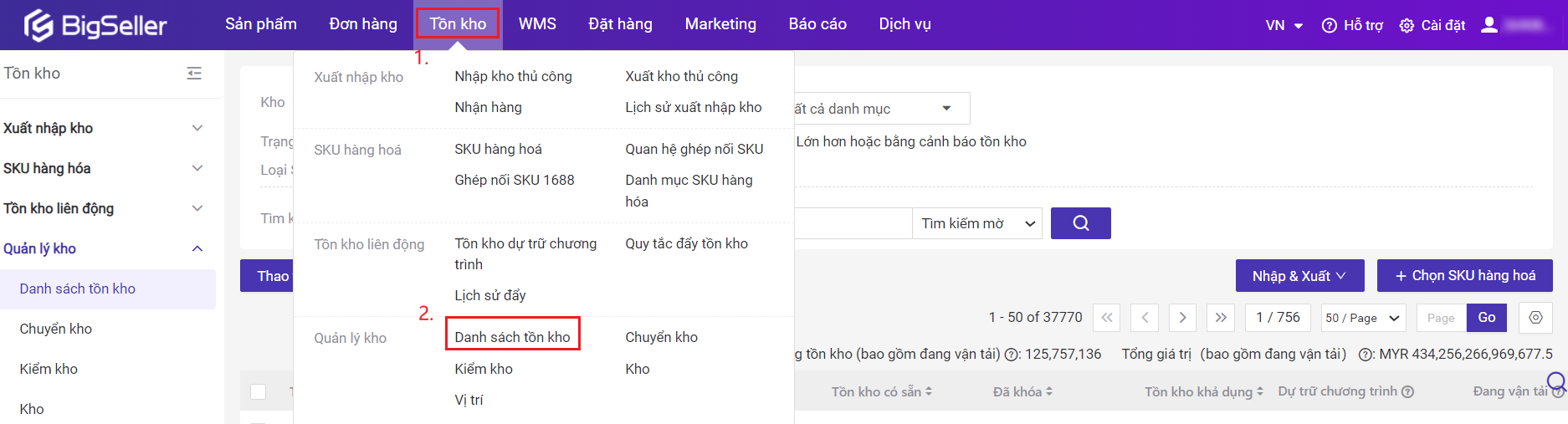 Giới thiệu về tính năng danh sách hết hàng
