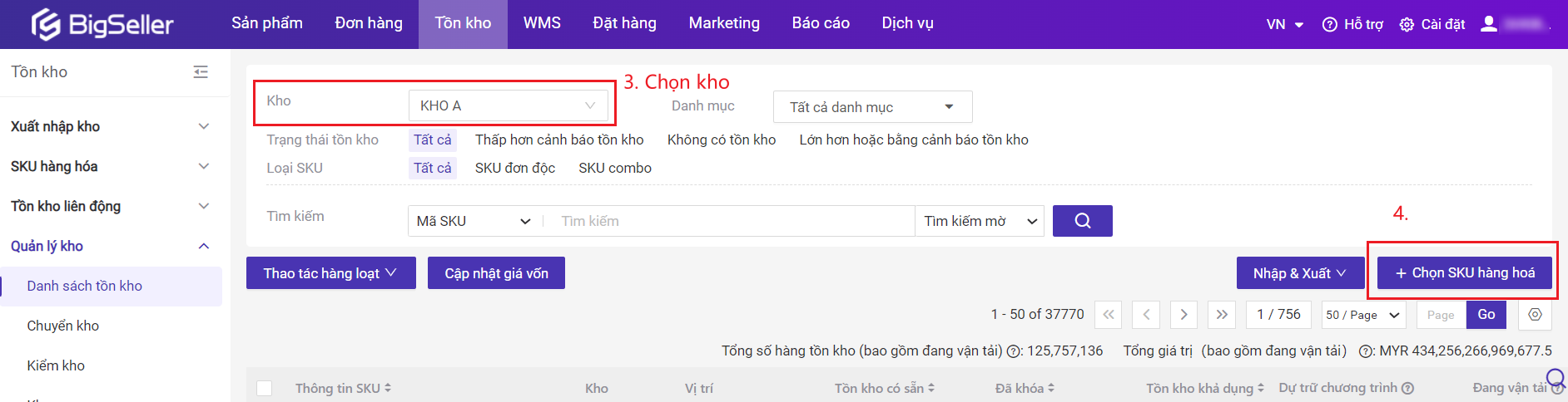 Giới thiệu về tính năng danh sách hết hàng