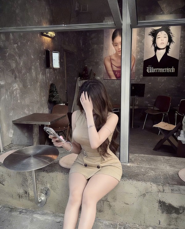 ảnh gái xinh che mặt 8