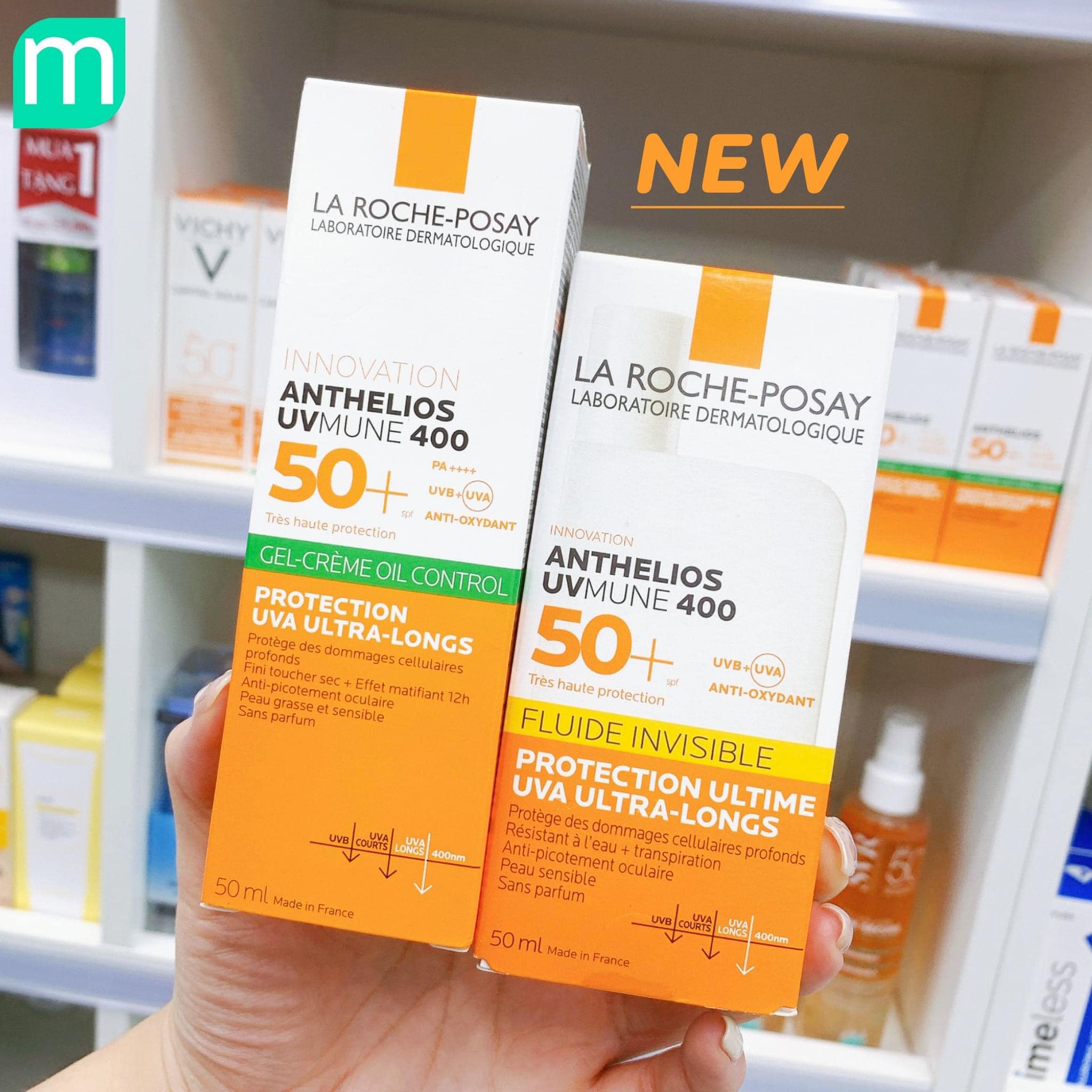 Kem Chống Nắng La Roche Posay Anthelios UVMUNE 400 Gel - Cream SPF50 50ml