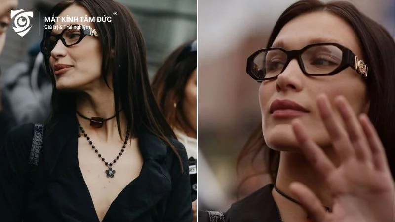 Gọng kính Bayonetta cá tính, sắc sảo - mẫu mắt kính hot trend nữ theo phong cách Y2K. Thiết kế thời thượng giúp nâng tầm phong cách thời trang.
